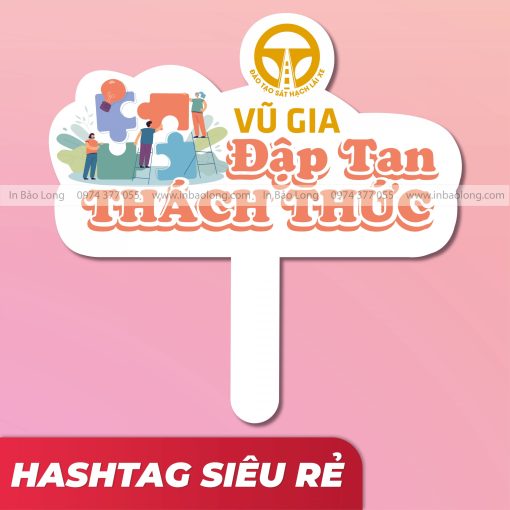 in hashtag cầm tay giá rẻ